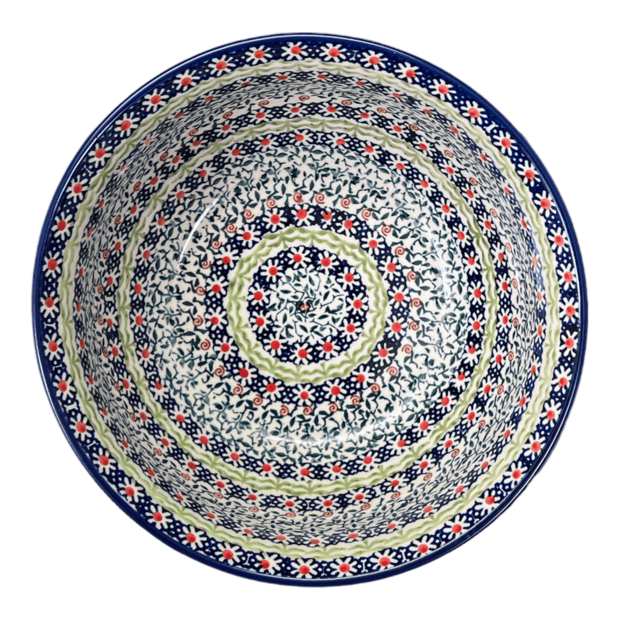 Bowl, Round, 9" Bowl in "Daisy Rings" by Manufaktura | M086U-GP13