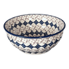 Polish Pottery 9" Bowl (Diamond Blossoms) | M086U-ZP03 at PolishPotteryOutlet.com