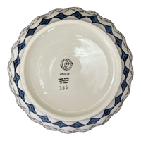 A picture of a Polish Pottery 9" Bowl (Diamond Blossoms) | M086U-ZP03 as shown at PolishPotteryOutlet.com/products/9-bowl-diamond-blossoms-m086u-zp03