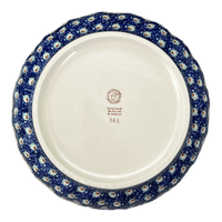 A picture of a Polish Pottery 11" Bowl (Fish Eyes) | M087T-31 as shown at PolishPotteryOutlet.com/products/11-bowl-fish-eyes-m087t-31