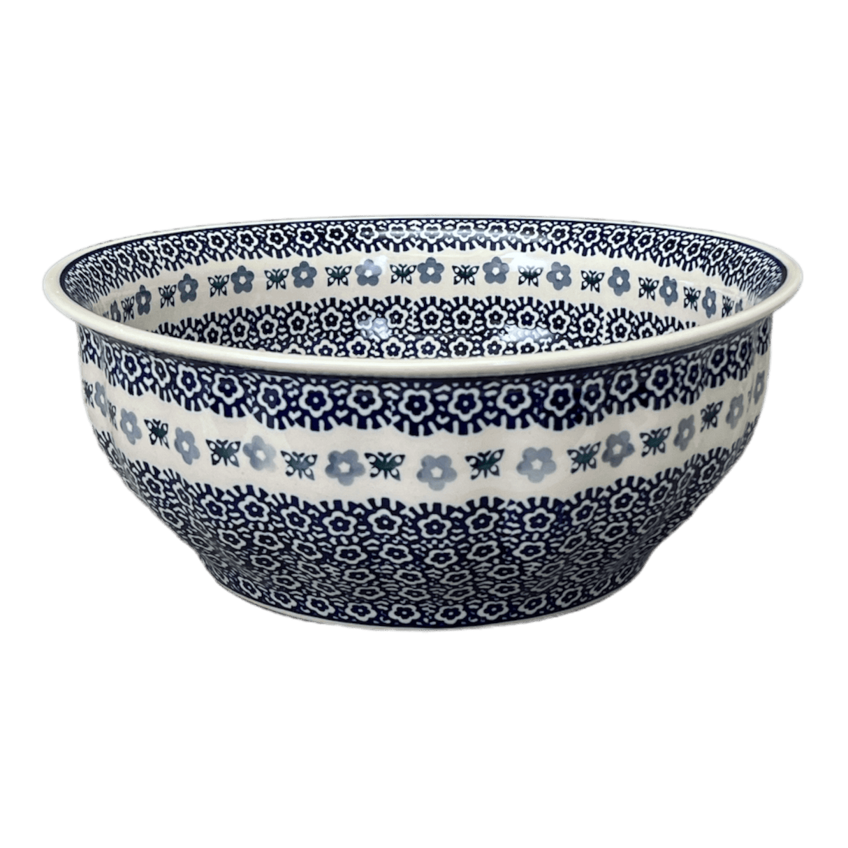 Bowl, Round, 11" in "Butterfly Border" by Manufaktura | M087T-P249