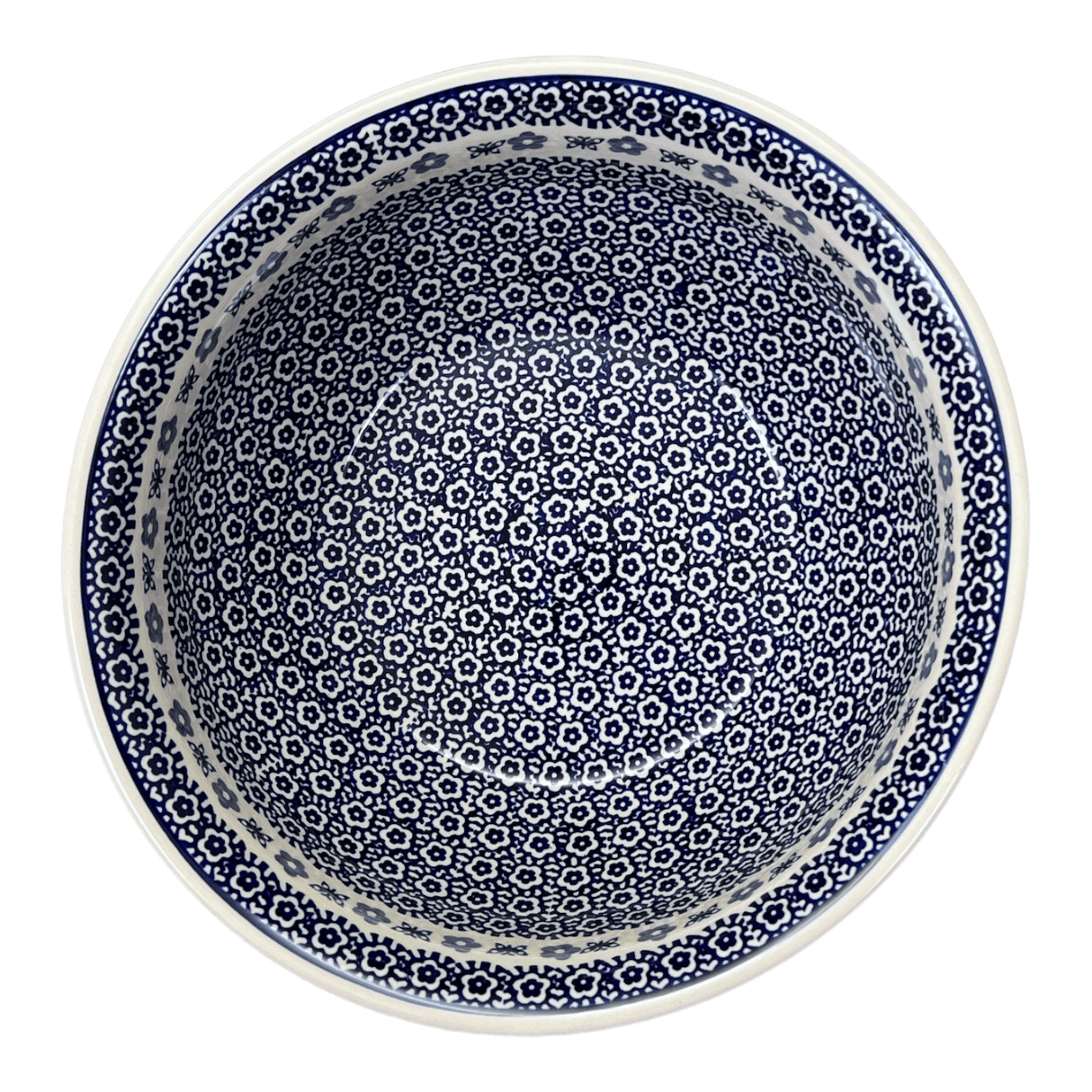 Bowl, Round, 11" in "Butterfly Border" by Manufaktura | M087T-P249