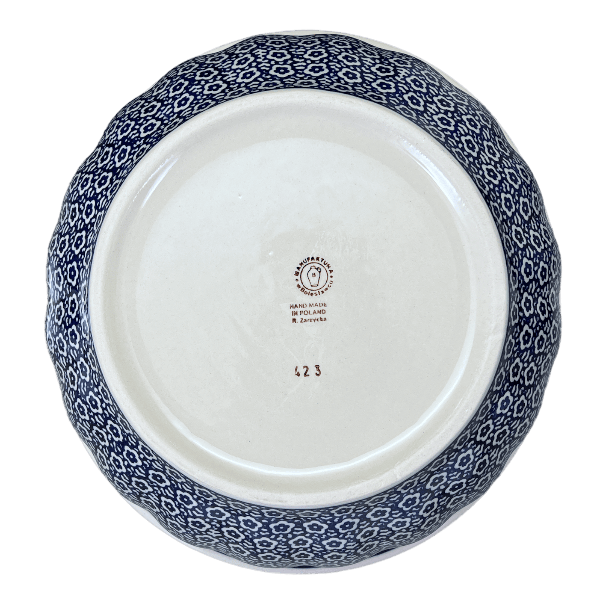 Bowl, Round, 11" in "Butterfly Border" by Manufaktura | M087T-P249