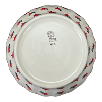 A picture of a Polish Pottery 11" Bowl (Evergreen Stars) | M087T-PZGG as shown at PolishPotteryOutlet.com/products/11-bowl-evergreen-stars-m087t-pzgg