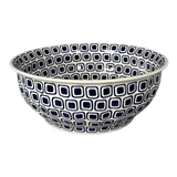 Bowl, Round, 11" in "Navy Retro" by Manufaktura | M087U-601A