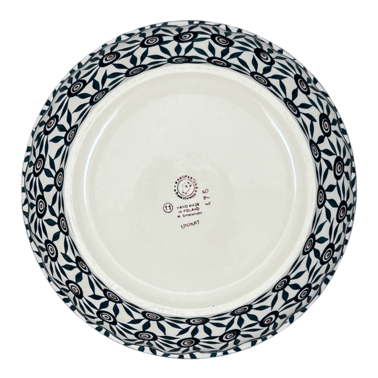 Bowl, Round, 11" in "Peacock Parade" by Manufaktura | M087U-AS60