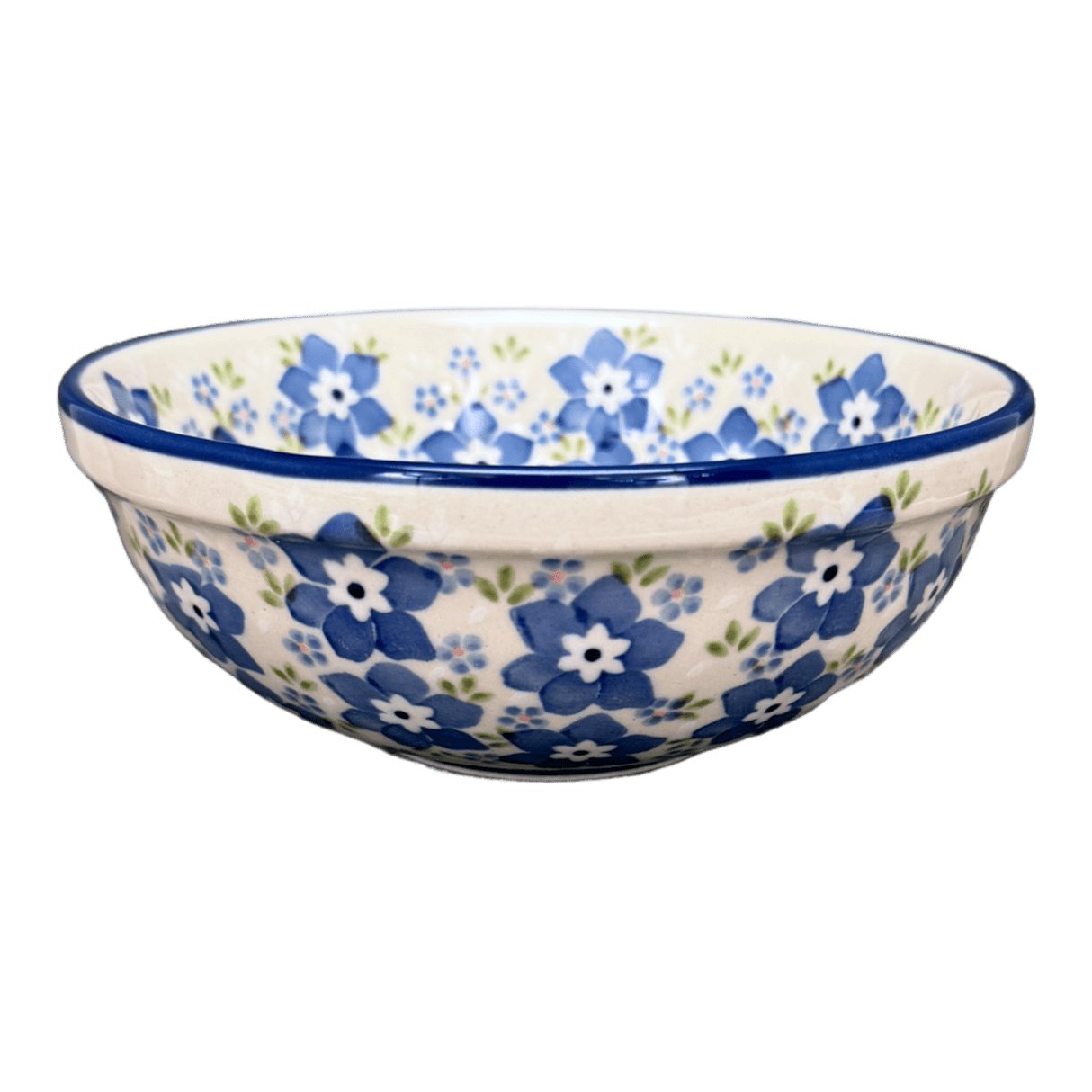 Bowl, Round, 6" in "Forget Me Not Bouquet" by Manufaktura | M089S-PS28