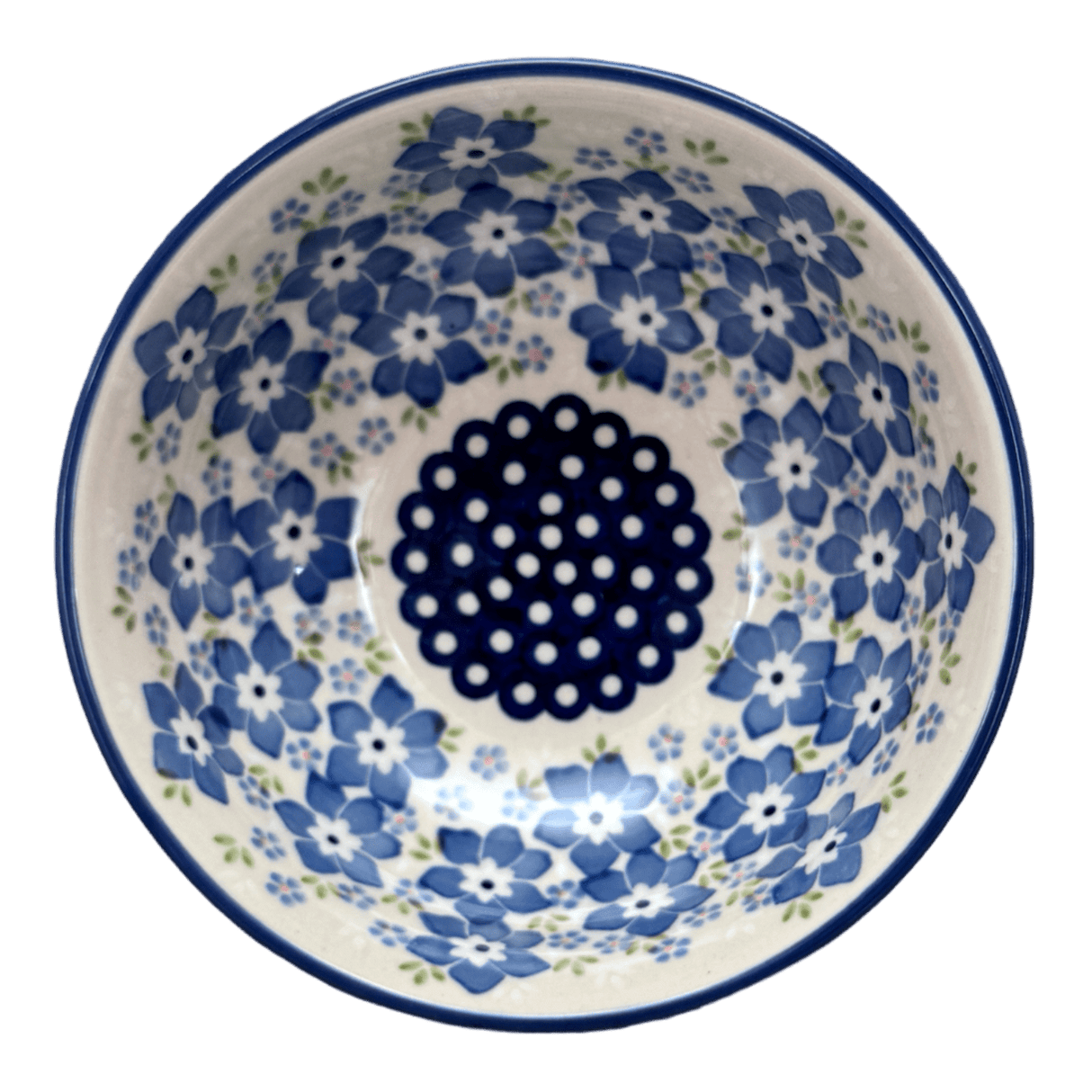 Bowl, Round, 6" in "Forget Me Not Bouquet" by Manufaktura | M089S-PS28