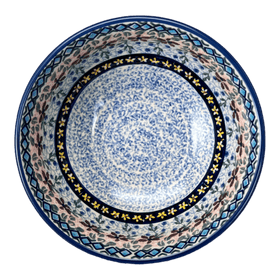 Polish Pottery 6" Bowl (Lilac Fields) | M089S-WK75 Additional Image at PolishPotteryOutlet.com