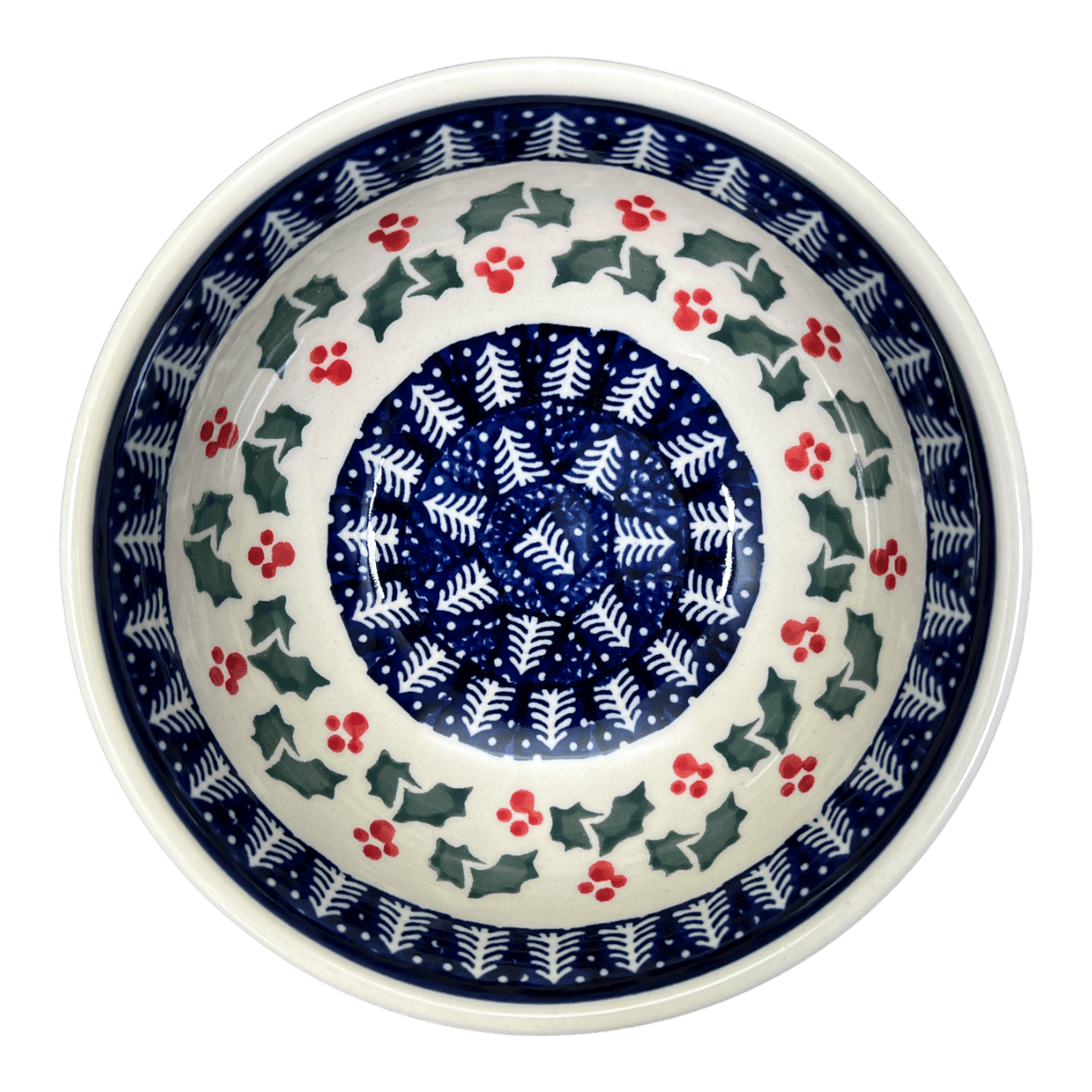 Bowl, Round, 6" in "Holiday Cheer" by Manufaktura | M089T-NOS2