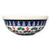 Polish Pottery 6" Bowl (Holiday Cheer) | M089T-NOS2 at PolishPotteryOutlet.com