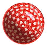 Bowl, Round, 6" in "Torrent of Hearts Red" by Manufaktura | M089T-SEMC