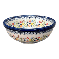 A picture of a Polish Pottery 6" Bowl (Floral Garland) | M089U-AD01 as shown at PolishPotteryOutlet.com/products/6-bowl-floral-garland-m089u-ad01