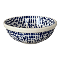 A picture of a Polish Pottery 6" Bowl (Modern Vine) | M089U-GZ27 as shown at PolishPotteryOutlet.com/products/6-bowl-modern-vine-m089u-gz27