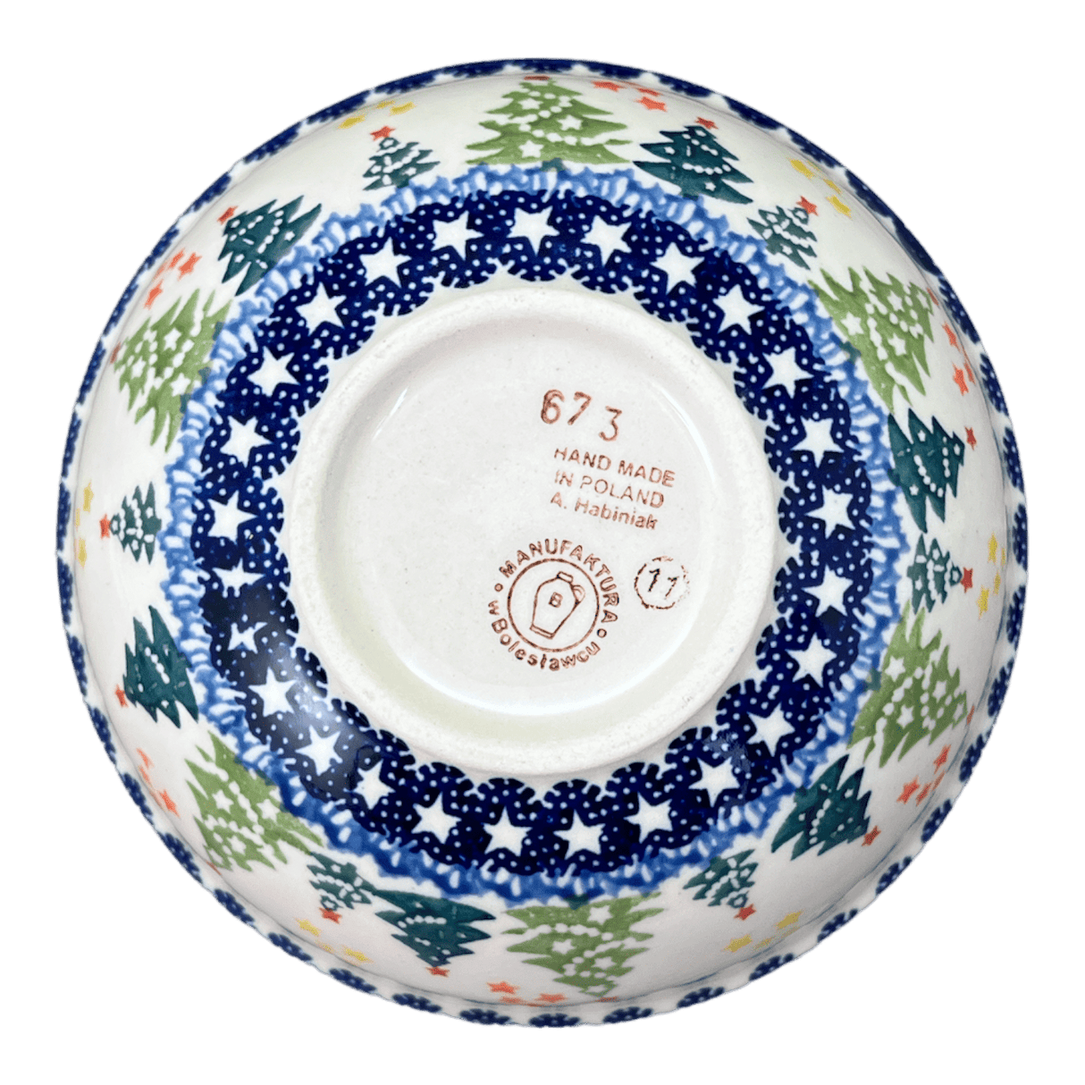 Bowl, Round, 6" in "Festive Forest" by Manufaktura | M089U-INS6