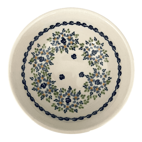 Bowl, Round, 6" in "Blue Rose Wreath" by Manufaktura | M089U-P318