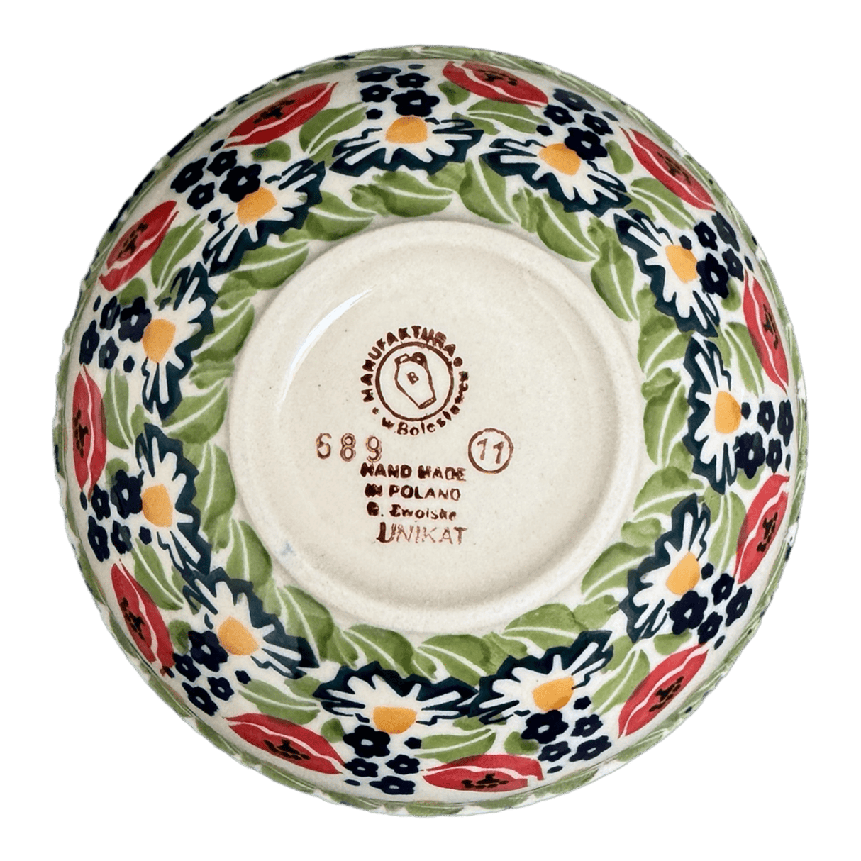 Bowl, Round, 6" in "Poppy Parade" by Manufaktura | M089U-P341