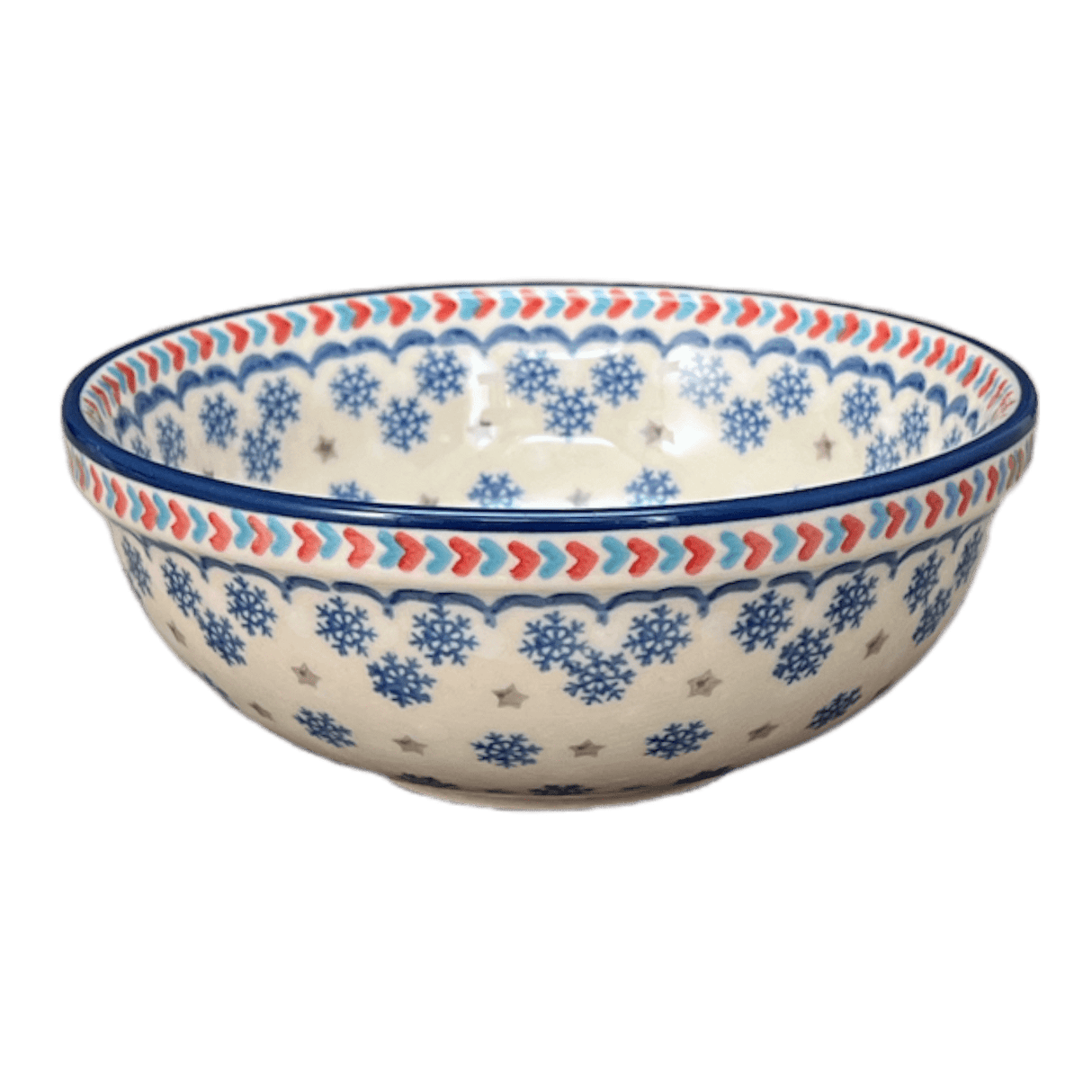 Bowl, Round, 6" in "Snowflake Love" by Manufaktura | M089U-PS01