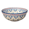 Polish Pottery 6" Bowl (Snowflake Love) | M089U-PS01 at PolishPotteryOutlet.com
