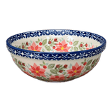 Bowl, Round, 6" in "Pink Poinsettia" by Manufaktura | M089S-PS14