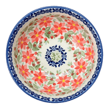 Bowl, Round, 6" in "Pink Poinsettia" by Manufaktura | M089S-PS14