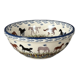 Bowl, Round, 6.75" in "Wild Horses" by Manufaktura | M090S-INK1