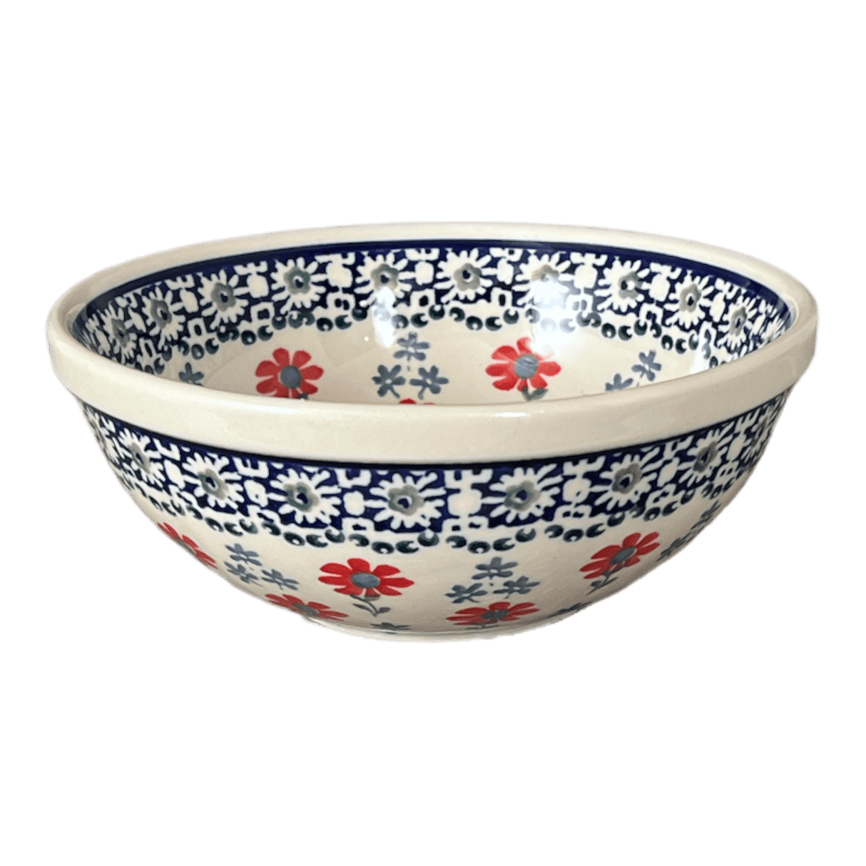 Bowl, Round, 6.75" in "Summer Blossoms" by Manufaktura | M090T-P232