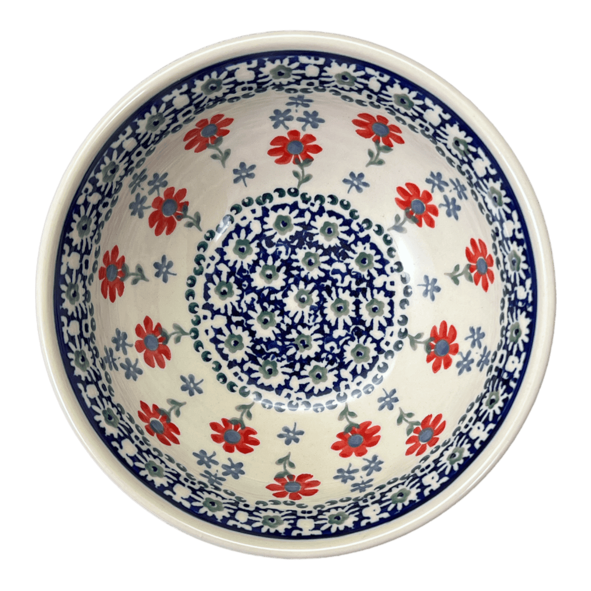 Bowl, Round, 6.75" in "Summer Blossoms" by Manufaktura | M090T-P232