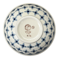 A picture of a Polish Pottery 6.75" Bowl (Field of Diamonds) | M090T-ZP04 as shown at PolishPotteryOutlet.com/products/6-75-bowl-field-of-diamonds-m090t-zp04