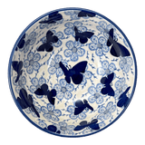 Bowl, Round, 6.75" in "Blue Butterfly" by Manufaktura | M090U-AS58