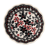 Bowl, Round, Blossom, 4.75" in "Duet in Black & Red" by Manufaktura | M094S-DPCC