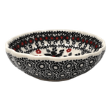 Bowl, Round, Blossom, 4.75" in "Duet in Black & Red" by Manufaktura | M094S-DPCC