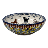 Bowl, Round, Blossom, 4.75" in "Wild Horses" by Manufaktura | M094S-INK1