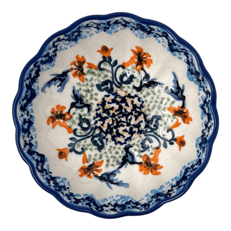 Bowl, Round, Blossom, 4.75" in "Hummingbird Harvest" by Manufaktura | M094S-JZ35