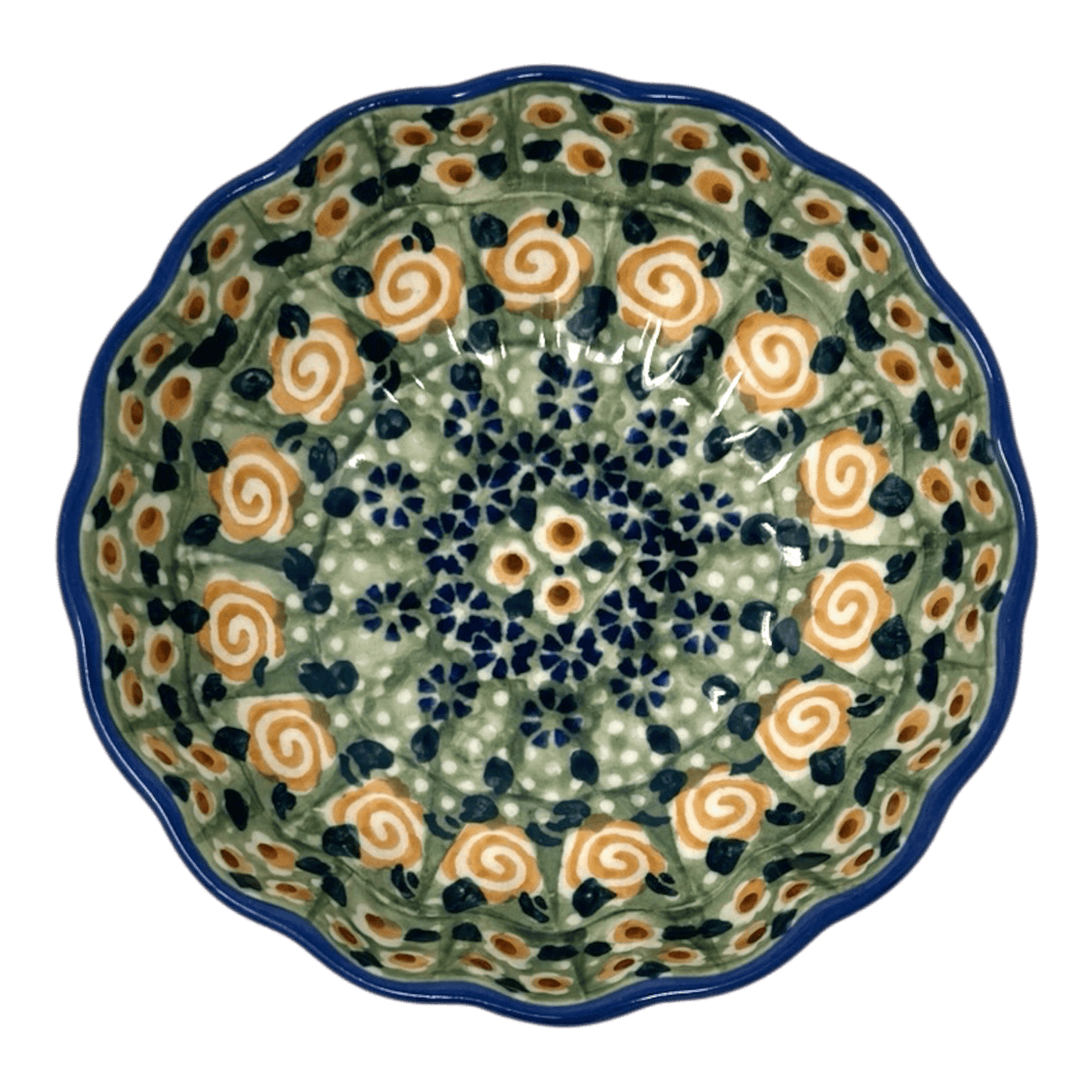 Bowl, Round, Blossom, 4.75" in "Perennial Garden" by Manufaktura | M094S-LM