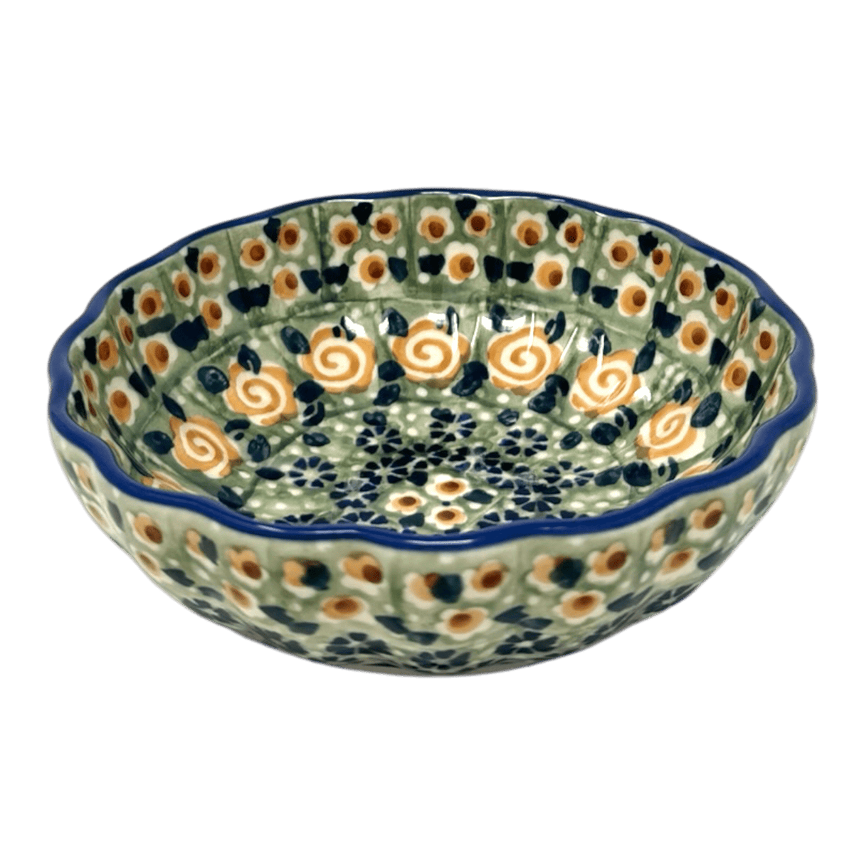 Bowl, Round, Blossom, 4.75" in "Perennial Garden" by Manufaktura | M094S-LM