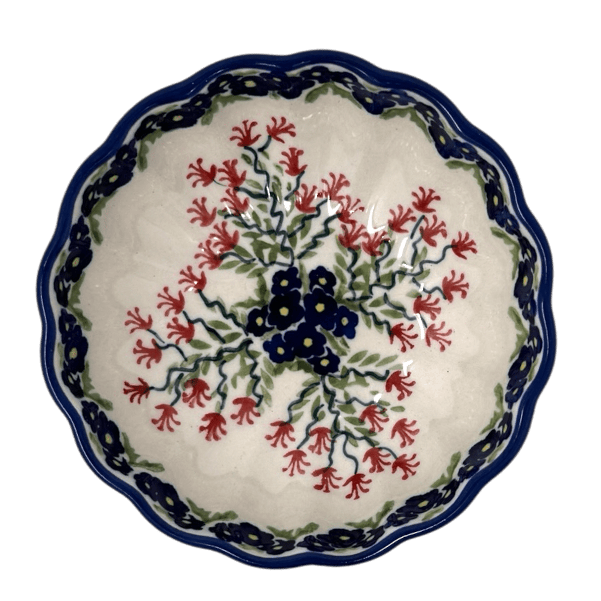 Bowl, Round, Blossom, 4.75" in "Burning Thistle" by Manufaktura | M094S-P270