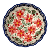 Bowl, Round, Blossom, 4.75" in "Pink Poinsettia" by Manufaktura | M094S-PS14
