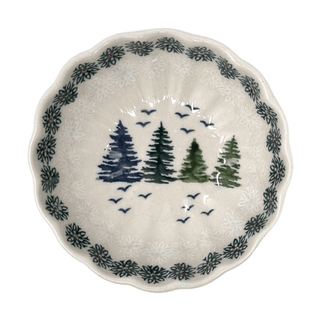 Bowl, Round, Blossom, 4.75" in "Pine Forest" by Manufaktura | M094S-PS29
