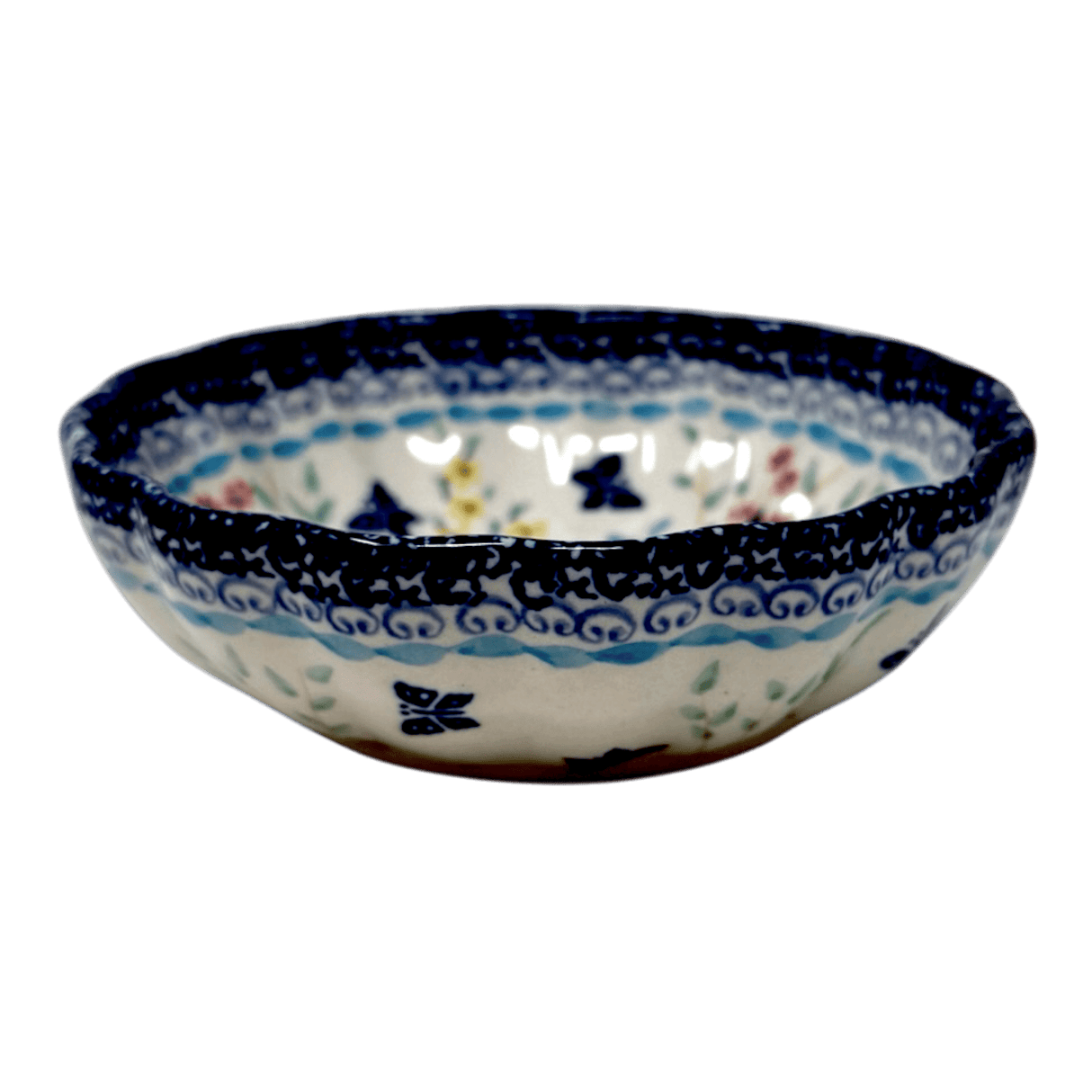 Bowl, Round, Blossom, 4.75" in "Butterfly Bounty" by Manufaktura | M094S-WK76