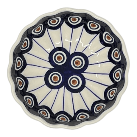Bowl, Round, Blossom, 4.75" in "Peacock in Line" by Manufaktura | M094T-54A