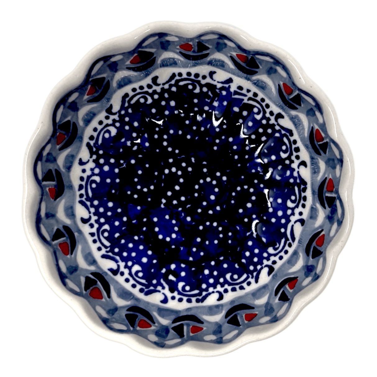 Bowl, Round, Blossom, 4.75" in "Smooth Sailing" by Manufaktura | M094T-DPMA
