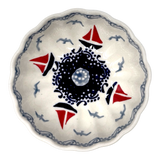 Bowl, Round, Blossom, 4.75" in "Smooth Seas" by Manufaktura | M094T-DPML