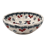 Bowl, Round, Blossom, 4.75" in "Red Bird" by Manufaktura | M094T-GILE