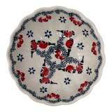 Bowl, Round, Blossom, 4.75" in "Red Bird" by Manufaktura | M094T-GILE