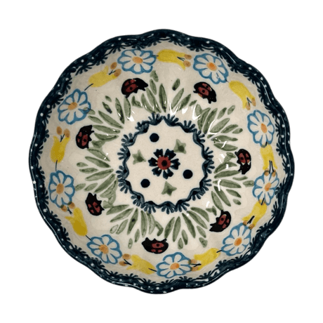 Bowl, Round, Blossom, 4.75" in "Lady Bugs" by Manufaktura | M094T-IF45