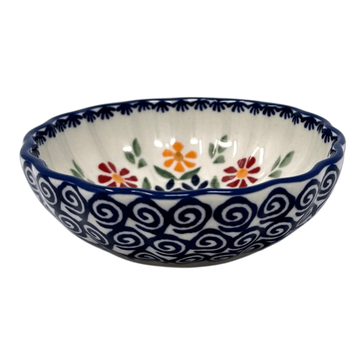 Bowl, Round, Blossom, 4.75" in "Flower Power" by Manufaktura | M094T-JS14