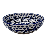Bowl, Round, Blossom, 4.75" in "Kitty Cat Path" by Manufaktura | M094T-KOT6