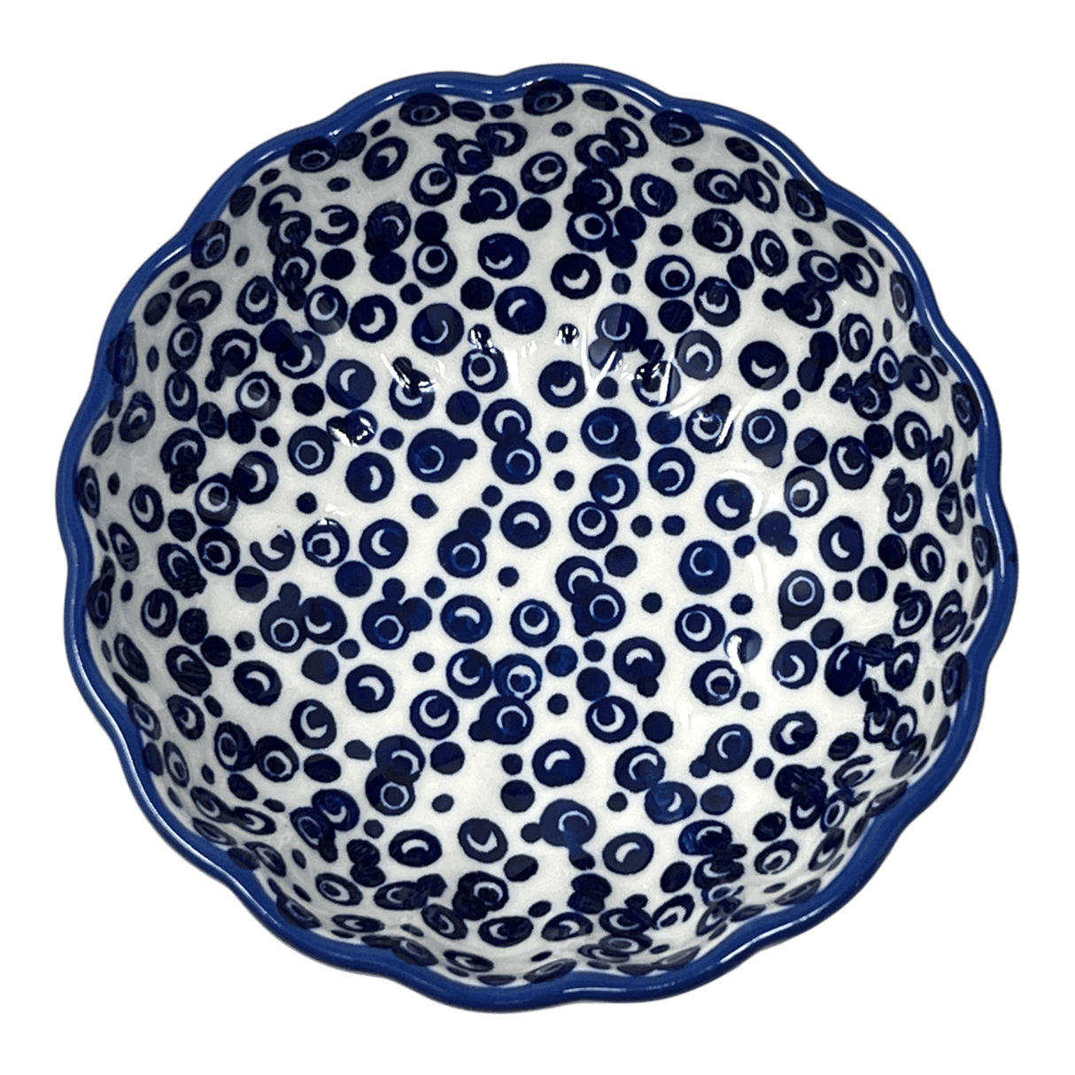 Bowl, Round, Blossom, 4.75" in "Tiny Bubbles" by Manufaktura | M094T-MAGD