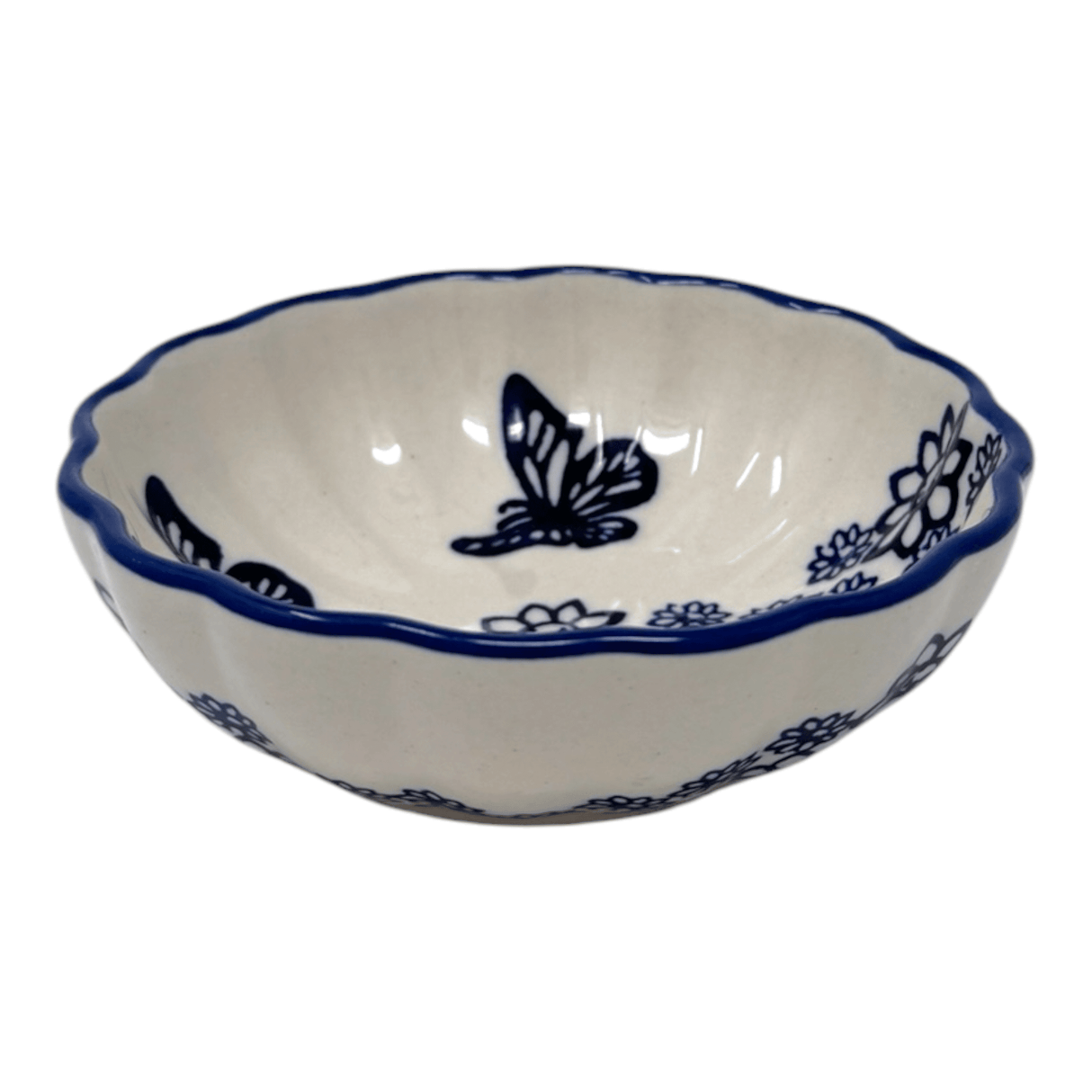 Bowl, Round, Blossom, 4.75" in "Butterfly Garden" by Manufaktura | M094T-MOT1